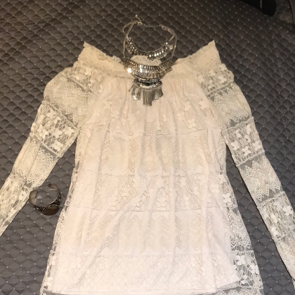 Long Sleeve Lace Top